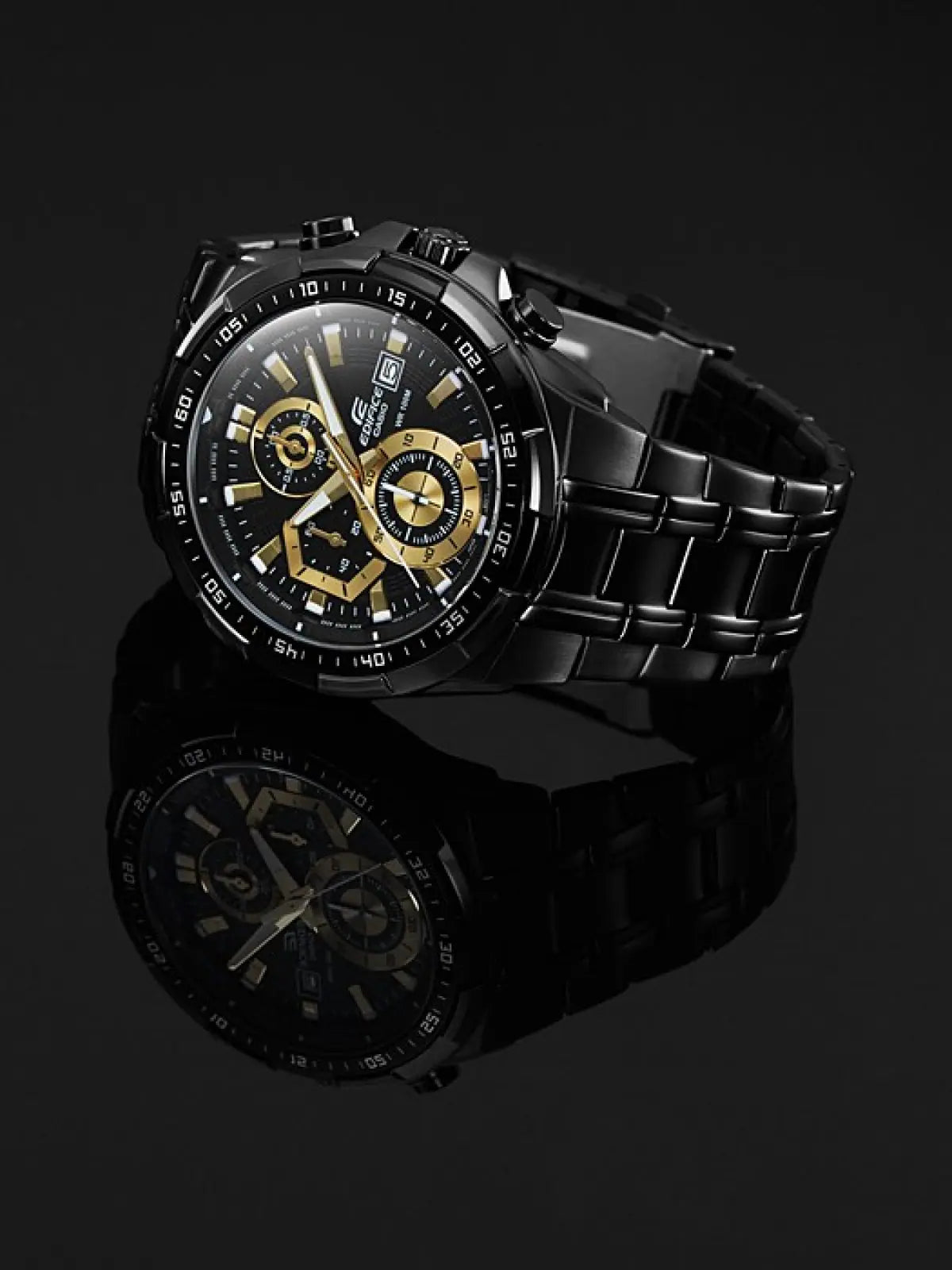 Edifice Full Black Metal Watch