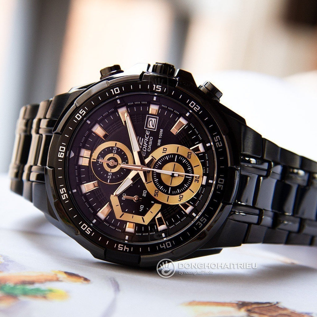 Edifice Full Black Metal Watch