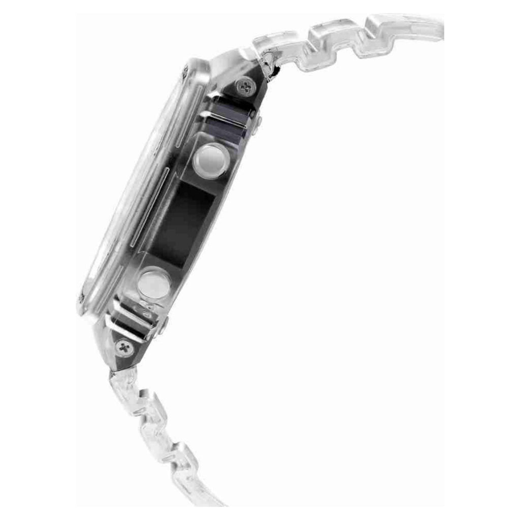 CASIO G-SHOCK Black Dial Translucent Resin Strap Analog-Digital Watch - For Men G1102 (GA-2100SKE-7ADR)