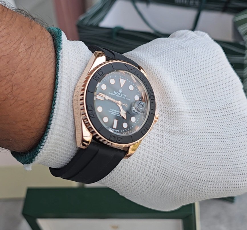 ROLEX YACHMASTER ROSEGOLD VIRAT KOHLI