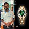 ROLEX DAYDATE GOLD GREEN DAIMOND VIRAT KOHLI EDITION