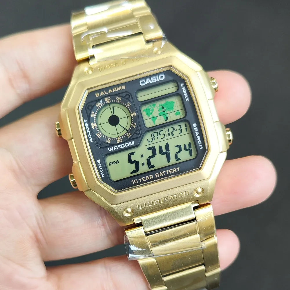 Casio illuminator AE-1200-WHD-1AV -Gold