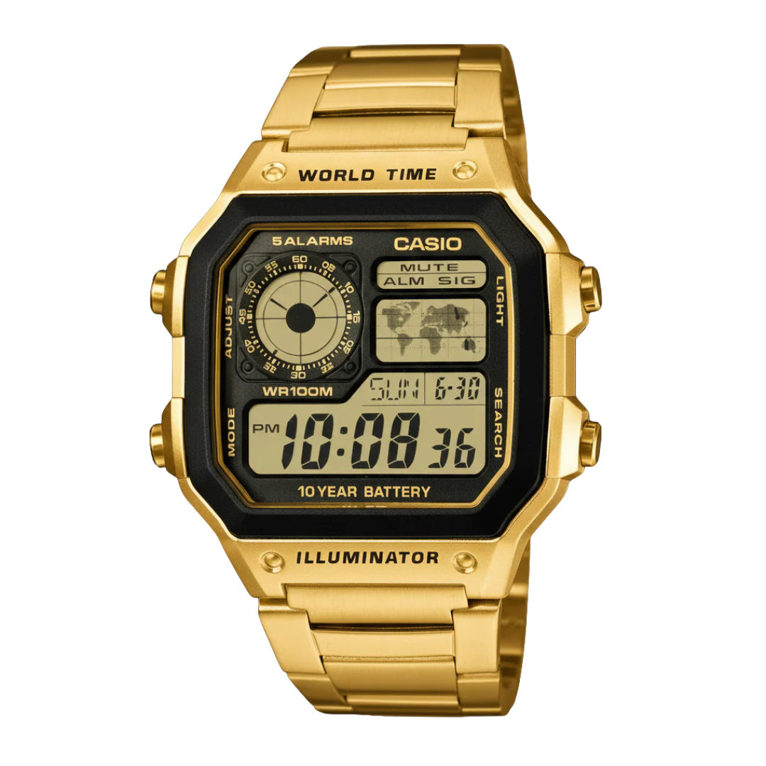 Casio illuminator AE-1200-WHD-1AV -Gold