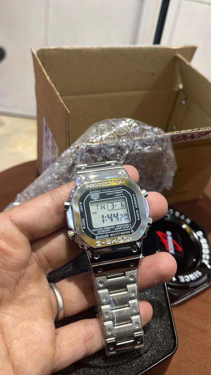G-shock Stainless Steel Silver Allu Arjun watch