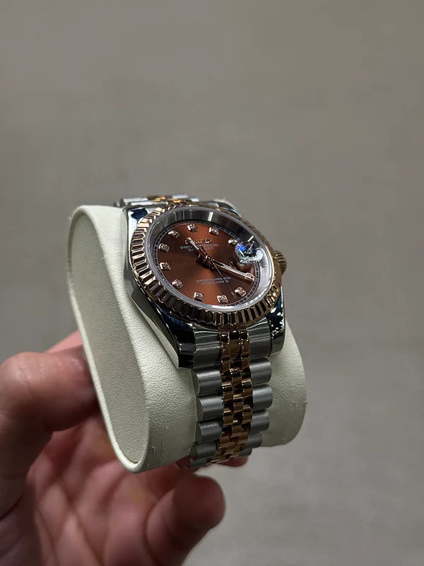 Seiko Datejust Rose Gold Diamond Dial