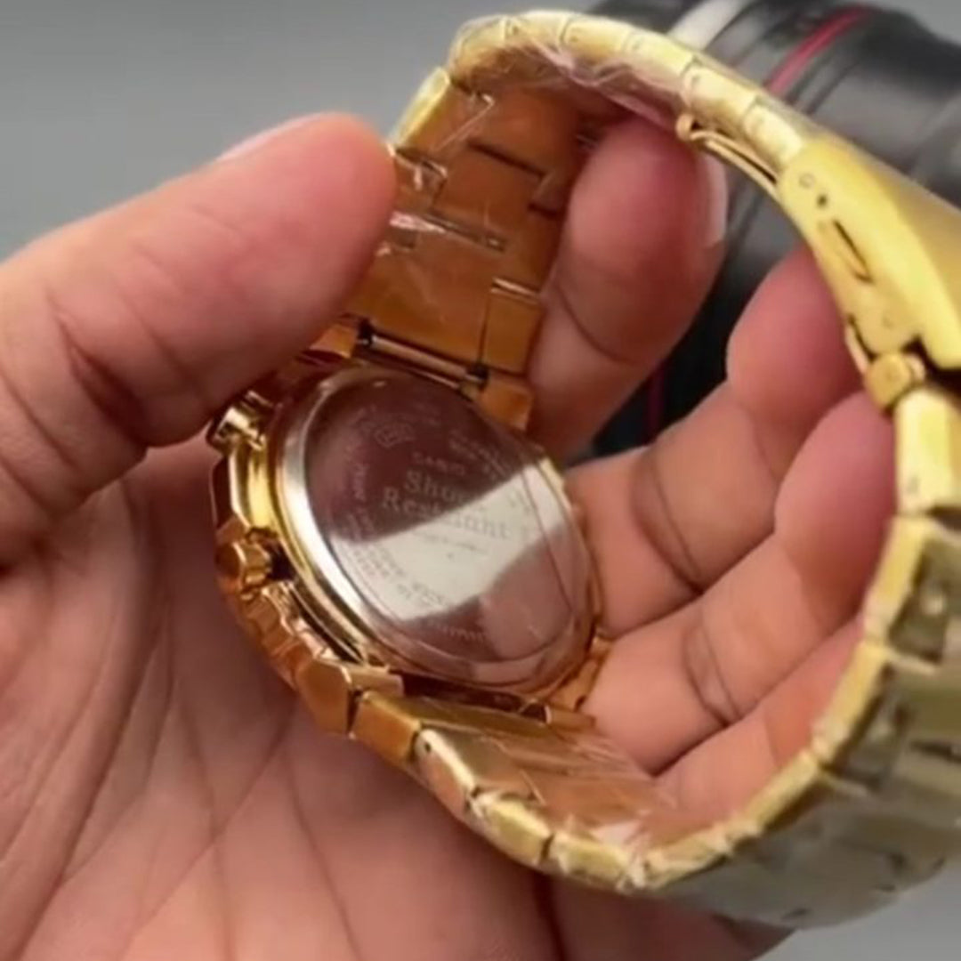 G-shock Stainless gold watch