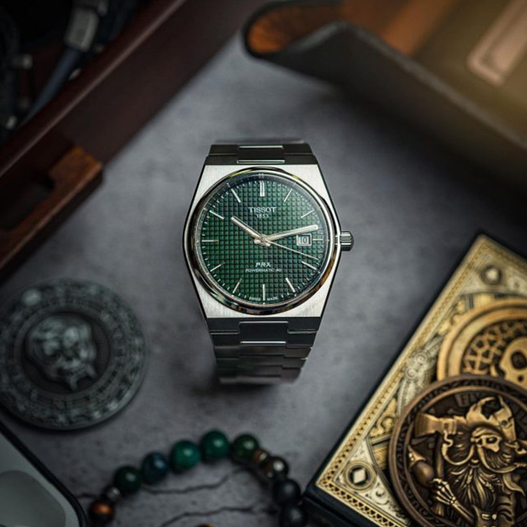 Tissot Prx Premium Stainless Steel Green Dial