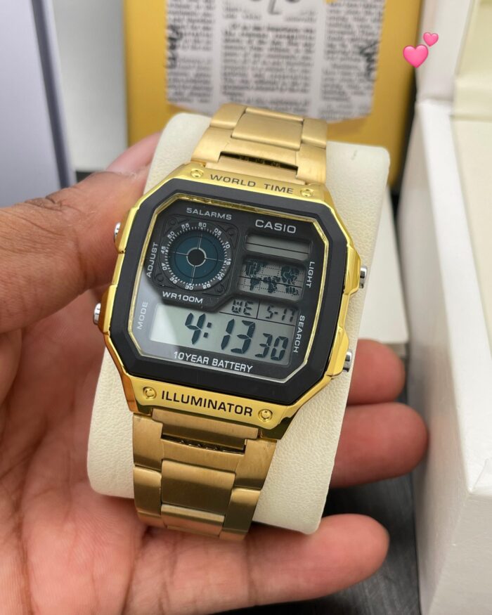 Casio illuminator AE-1200-WHD-1AV -Gold