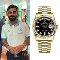 ROLEX DAYDATE GOLD BLACK DAIMOND VIRAT KOHLI EDITION