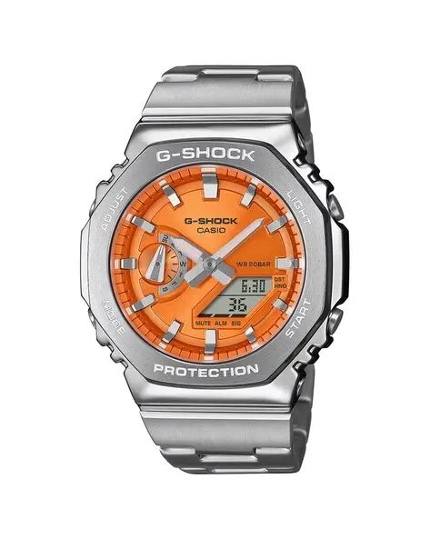 G shock GM-2110D (silver/orange)