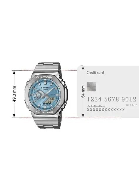 G shock GM-2110D (silver/ sky-blue)