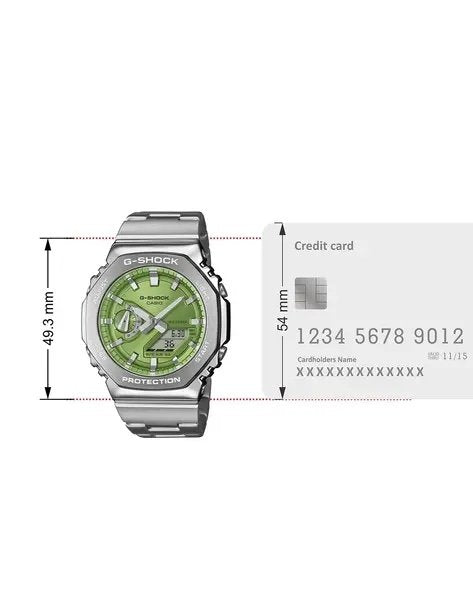 G shock GM-2110D (silver/green)