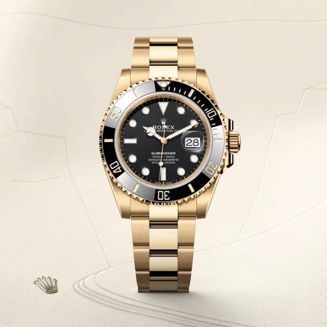 Rolex Submariner Full Gold Metal Watch