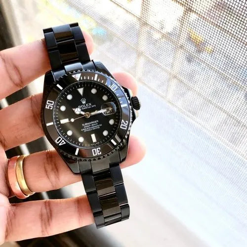 Rolex Submariner Black Metal Watch