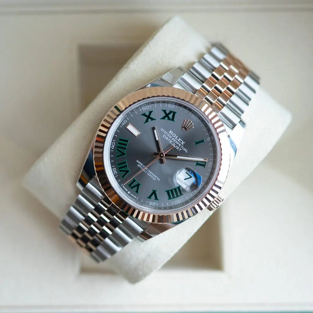 Rolex Datejust Dualtone Grey Dial Metal Watch