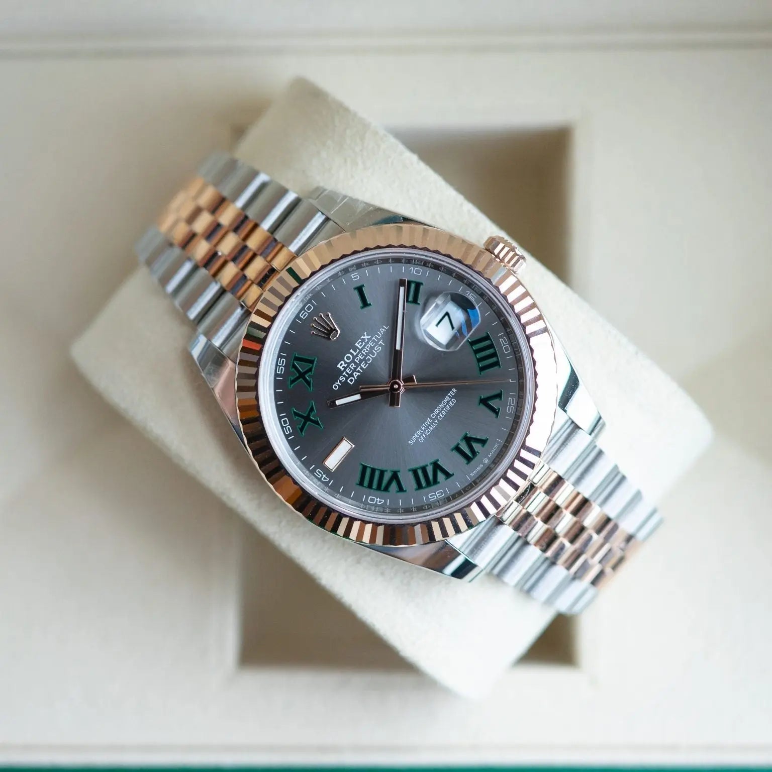 Rolex Datejust Dualtone Grey Dial Metal Watch