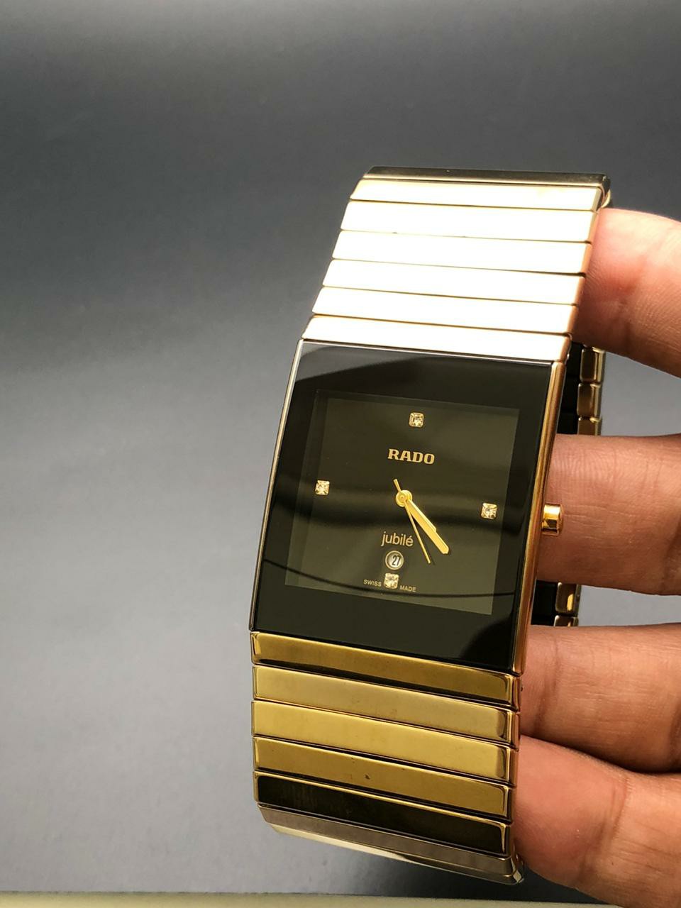 Rado Jubile Ceramic Watch Black And Gold