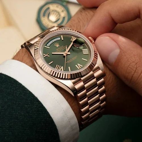 ROLEX DAY-DATE ROSE GOLD OLIVE GREEN DAIL